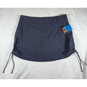 Columbia Skort Women's Sz XXL Navy Omni-Shade Active Fit Jupe-Short Nocturnal